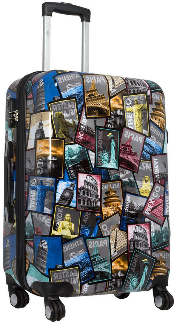 “Motivkoffer mittelgroß Kaufen New All City Koffer“, Trolley Reisekoffer