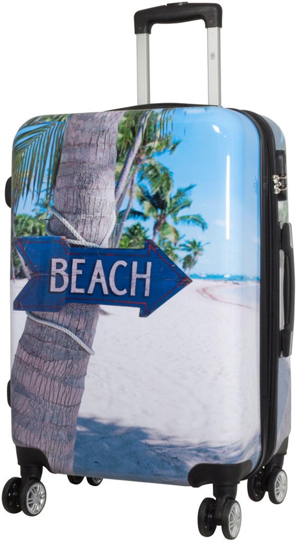 “Motivkoffer Beach Strand mittelgroß Koffer Kaufen“, Trolley Reisekoffer