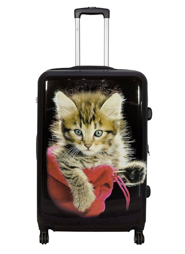 “Tier Motivkoffer Katze mittelgroß Koffer Kaufen“, Trolley Reisekoffer