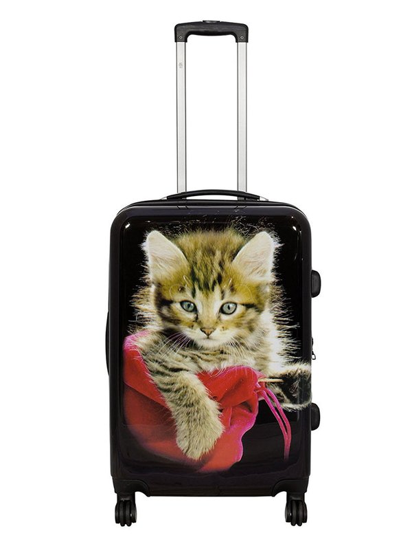 “Tier Motivkoffer Handgepäck Kaufen Katze Koffer“, Reisekoffer Trolley