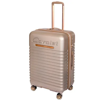 Großer Hartschalenkoffer Reisekoffer champagner 73 cm Hartschalentrolley