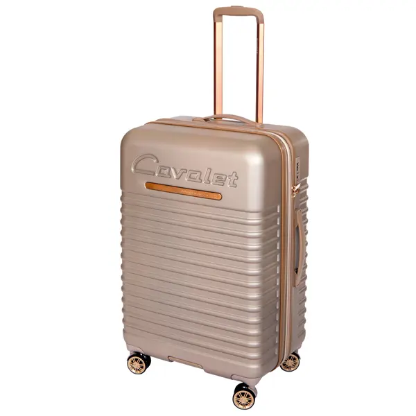 Großer Hartschalenkoffer Reisekoffer champagner 73 cm Hartschalentrolley