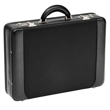 Aktenkoffer Aktenkoffer Laptopkoffer groß 46 cm Erweiterbar Schwarz